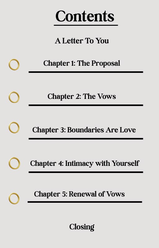 Marry Yourself First